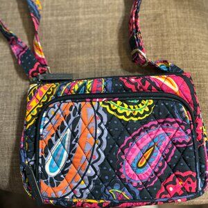 Vera Bradley Triple Zip Hipster Crossbody Bag – Paisley Print